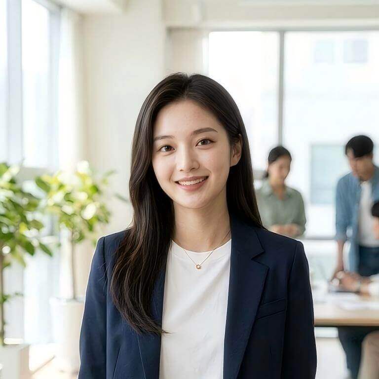 Coffee Shop AI headshot style example