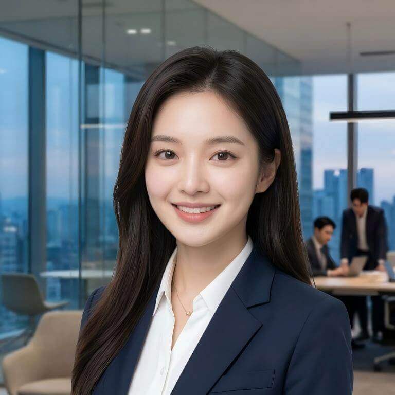 Corporate Office AI headshot style example